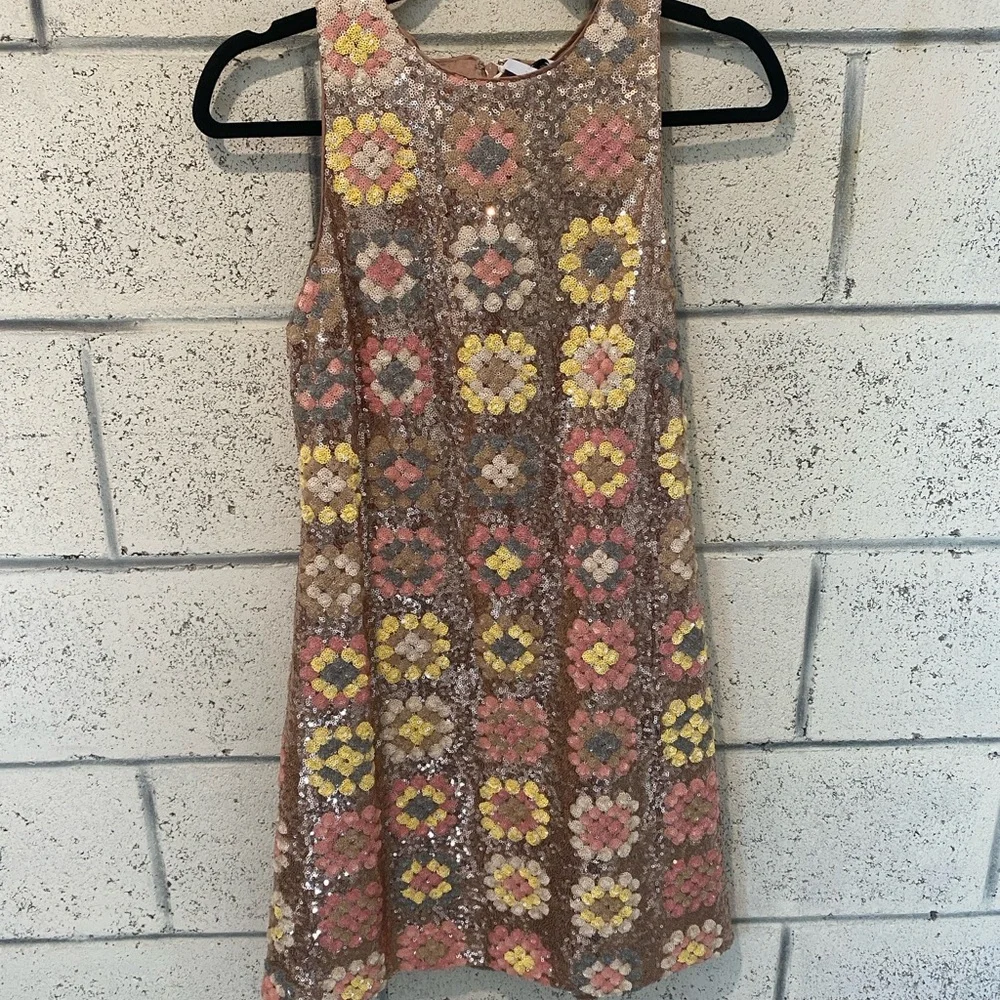 &otherstories Sequin Floral A-line dress - Picture 4 of 6